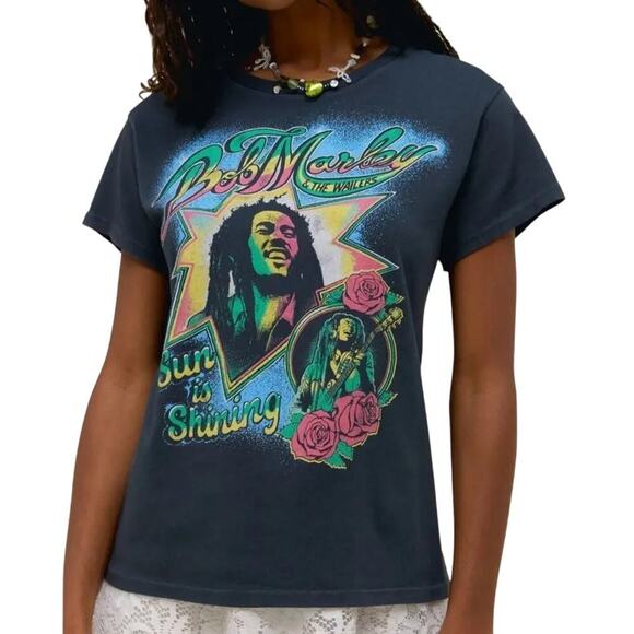 DAYDREAMER Bob Marley & the Wailers Sun is Shining Tour Tee Size Large MSRP $88 - Picture 1 of 13